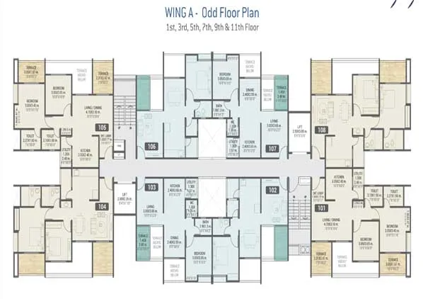 Odd Floor plan of vtp urban rise