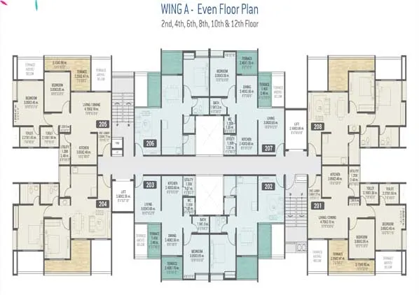 Even Floor plan of vtp urban rise